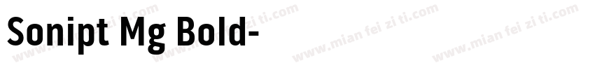 Sonipt Mg Bold字体转换